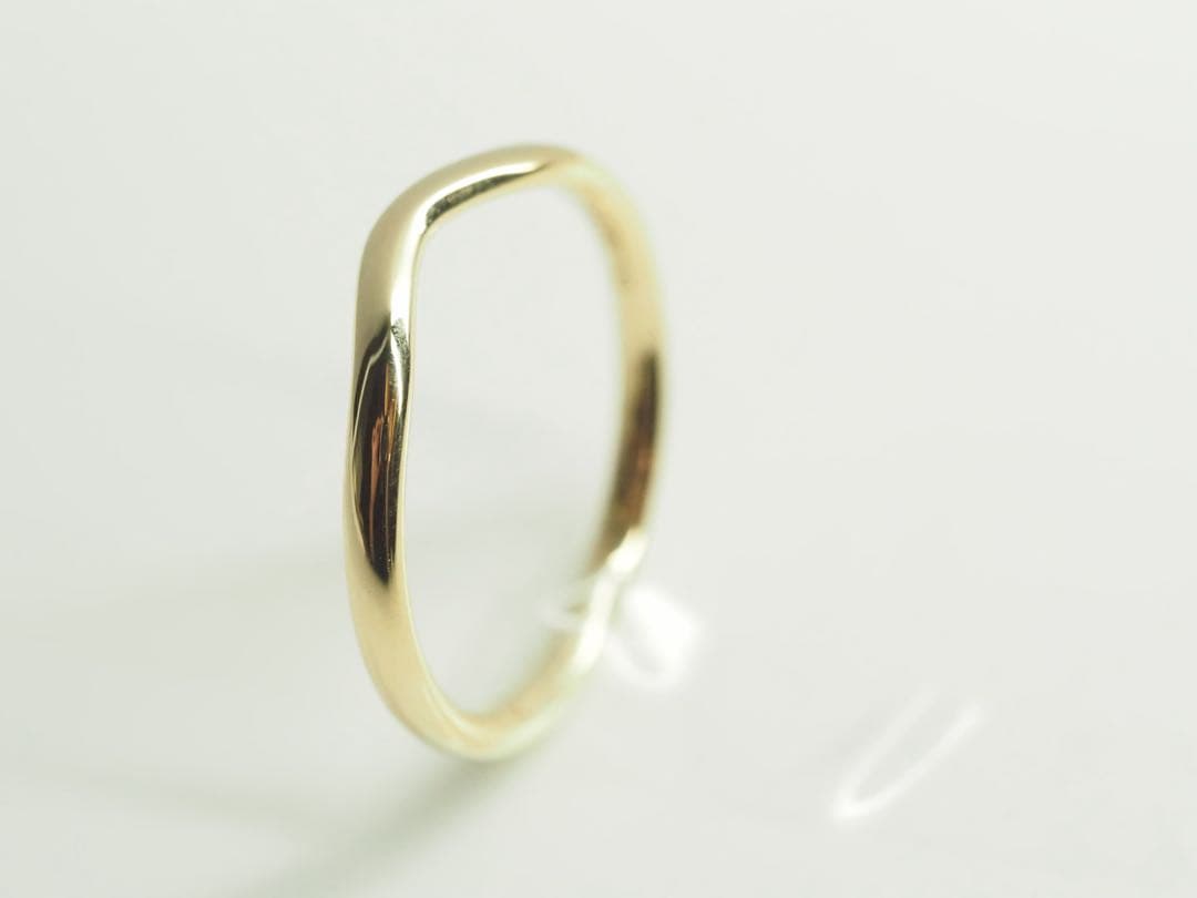 TIFFANY&Co.ティファニー　750YGカーブドバンドリング　15.2号