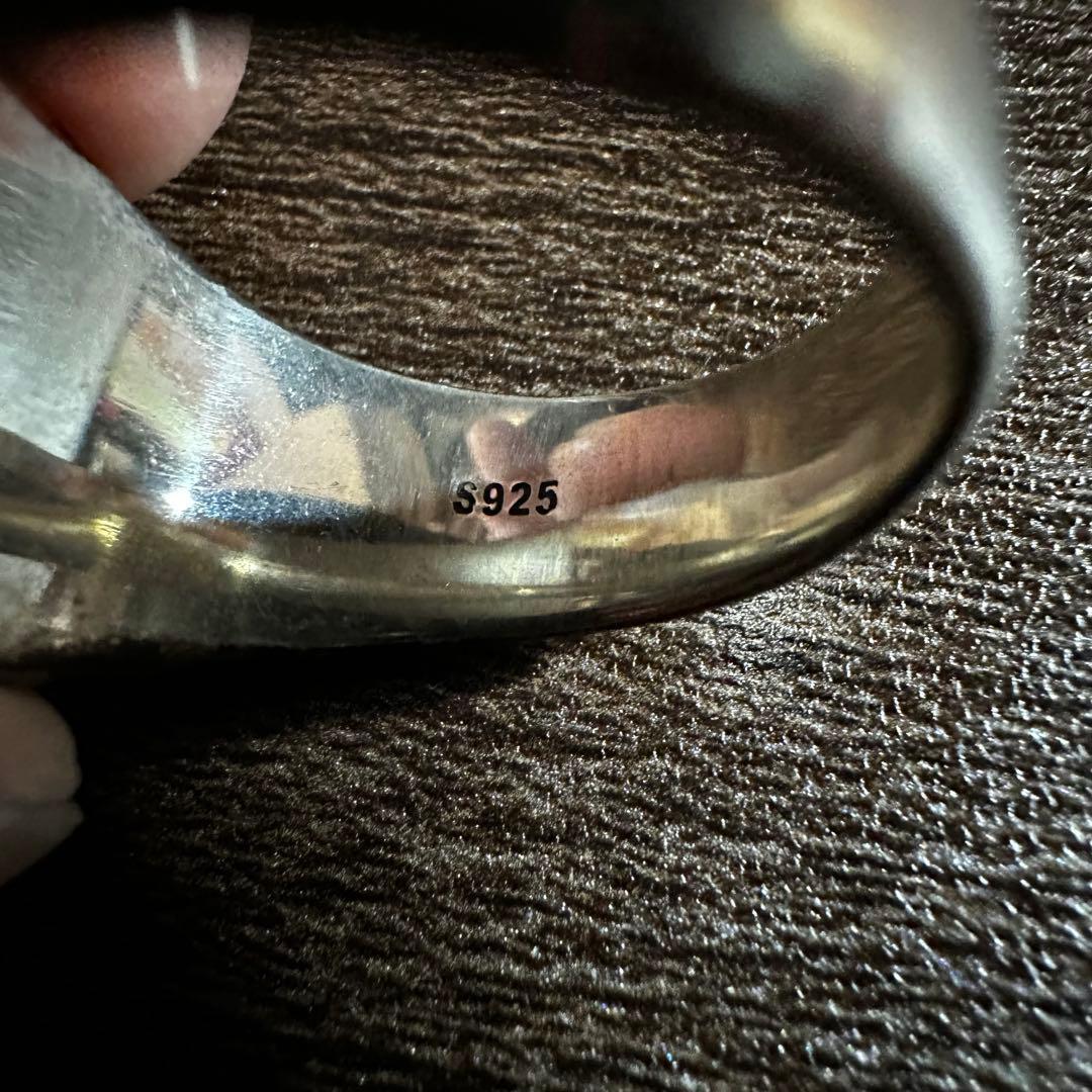 スクエアリング　印台リング　メキシカンリング