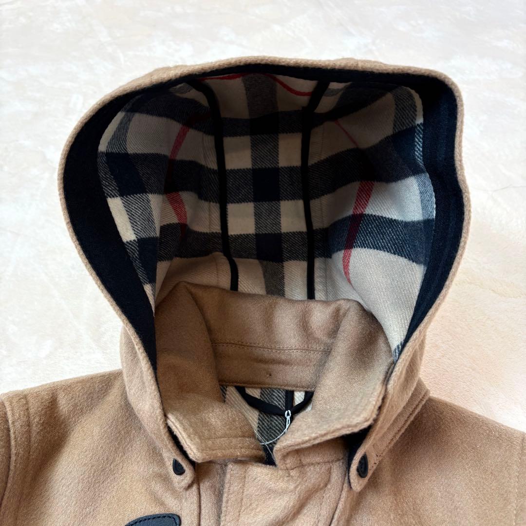 美品　バーバリーチルドレン　ダッフルコート　キャメル　12Y　クリーニング済み