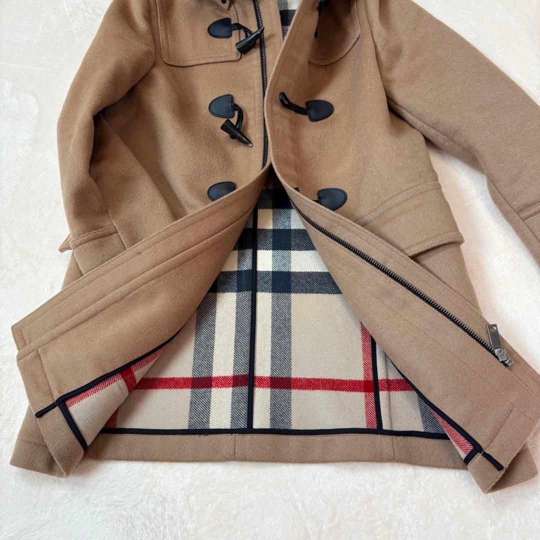美品　バーバリーチルドレン　ダッフルコート　キャメル　12Y　クリーニング済み