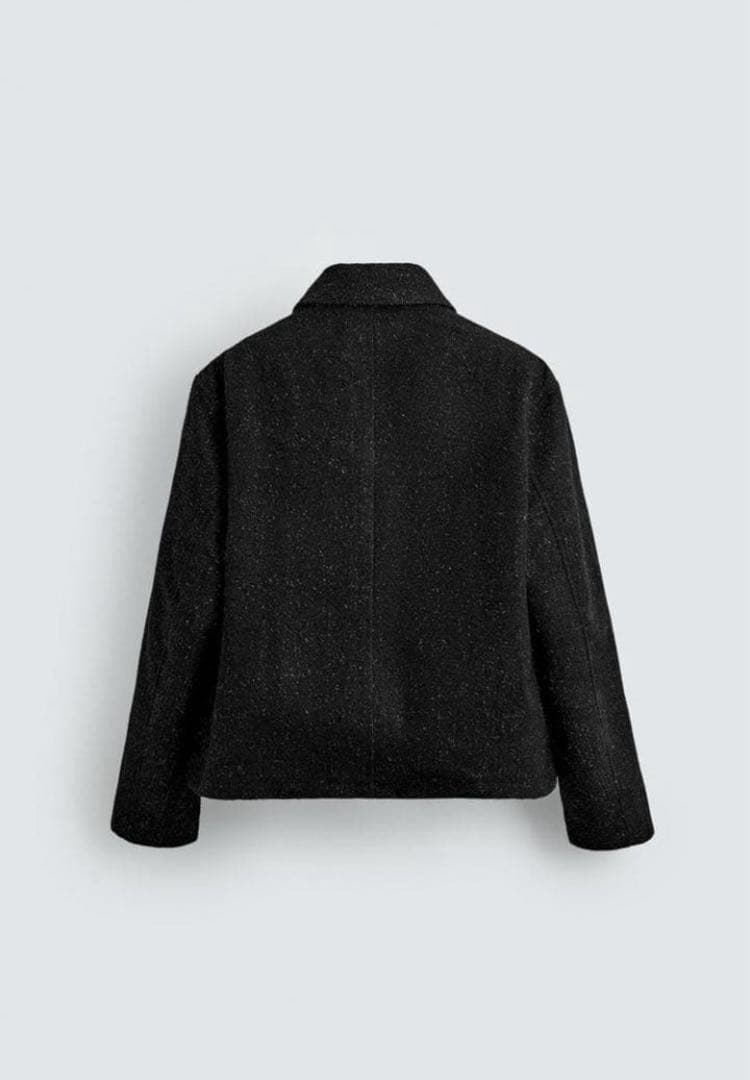 ZARA 大人気完売商品　シャイニーテクスチャージャケット