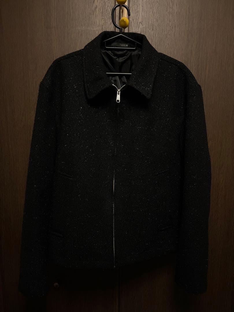 ZARA 大人気完売商品　シャイニーテクスチャージャケット