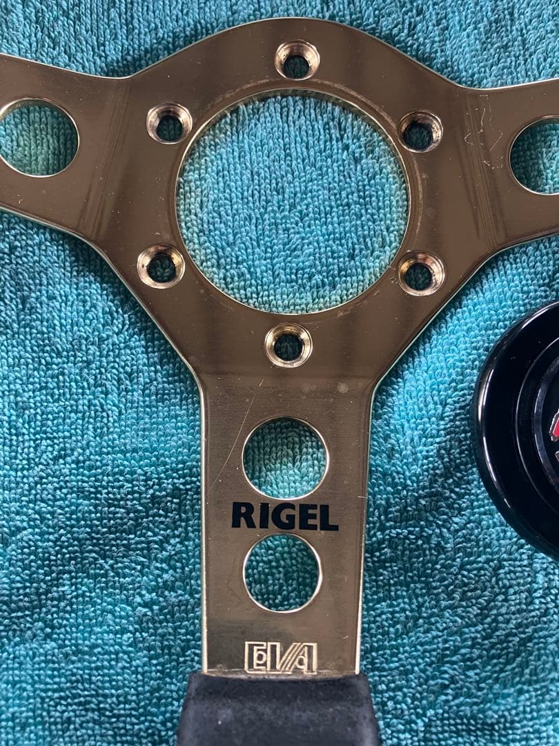 のんのんさま専用年代物EVA RIGELステアリング レザーハンドル　32φ
