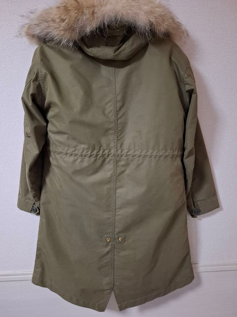 SHIPS モッズコート ファー付きカーキ
