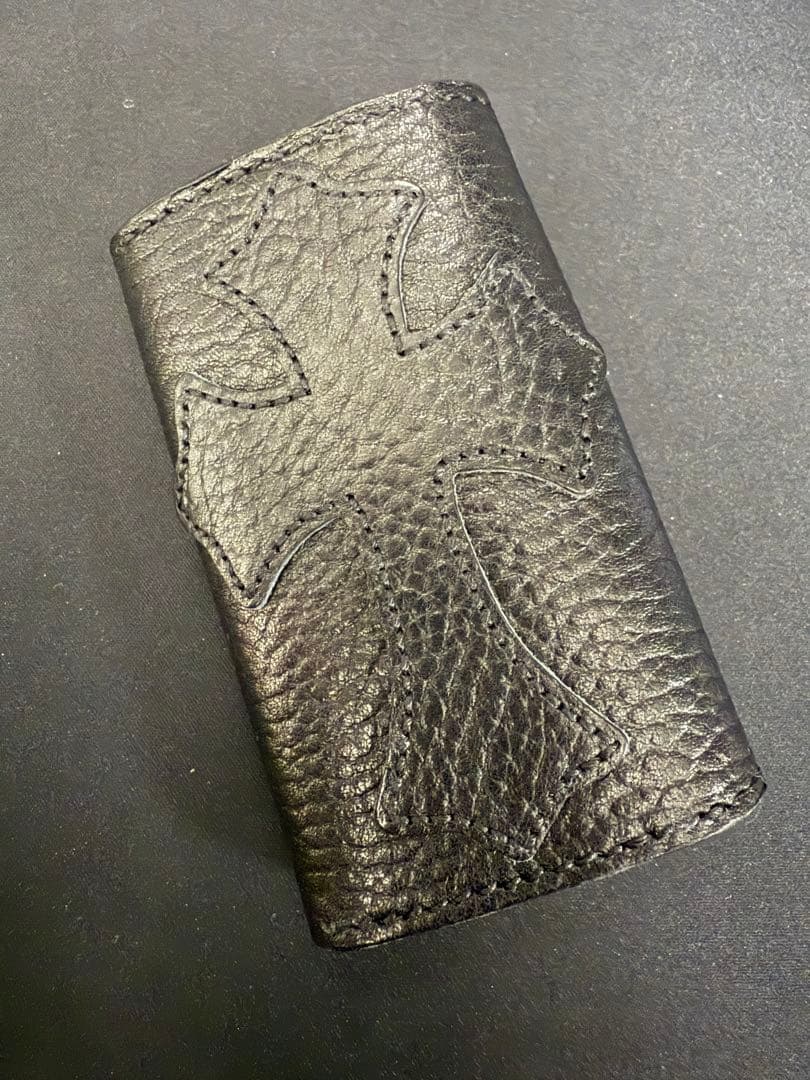 本革ケース　クロスボールコンチョ