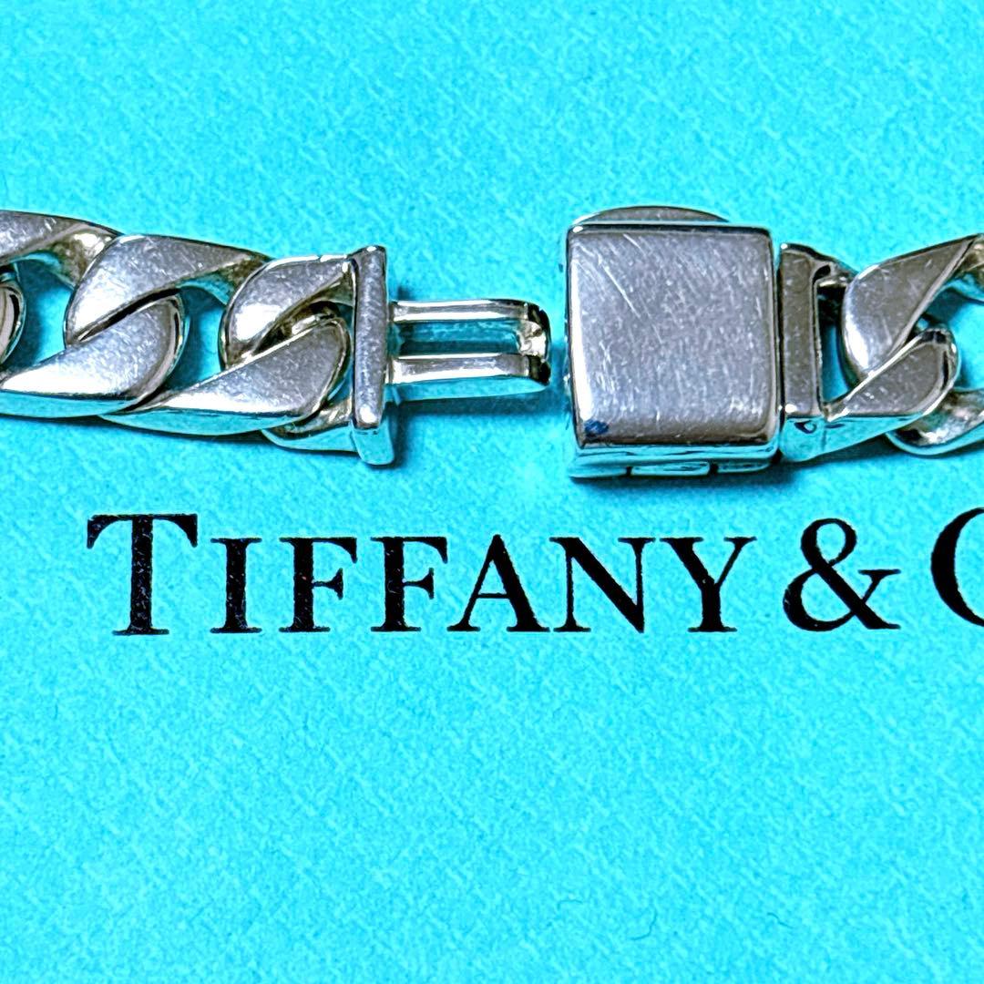 【美品】19.5cm 希少 ティファニー 喜平チェーン ブレスレット SV925