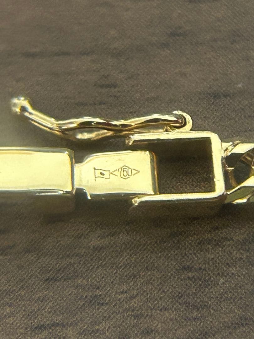 喜平　k18 12面　トリプル　8.0g 18cm ブレスレット　造幣局刻印あり