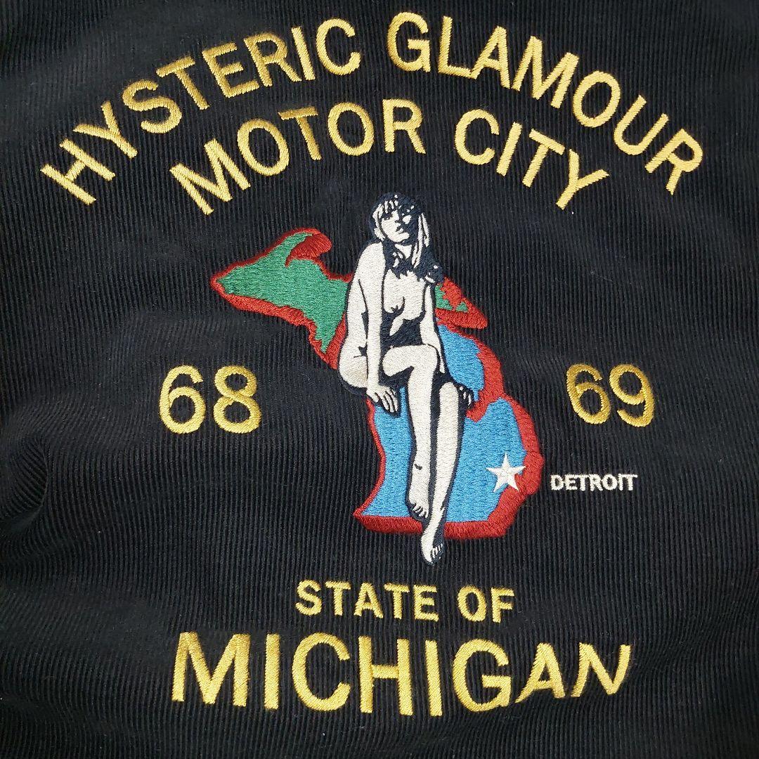 ヒステリックグラマー ブルゾン ジャケット バック刺繍ロゴ入り コーデュロイ