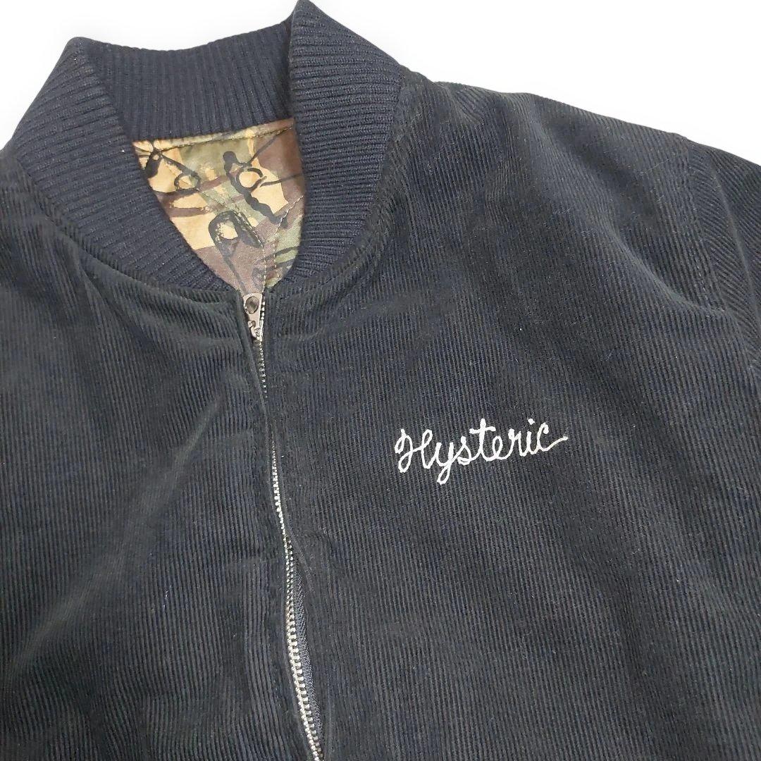 ヒステリックグラマー ブルゾン ジャケット バック刺繍ロゴ入り コーデュロイ