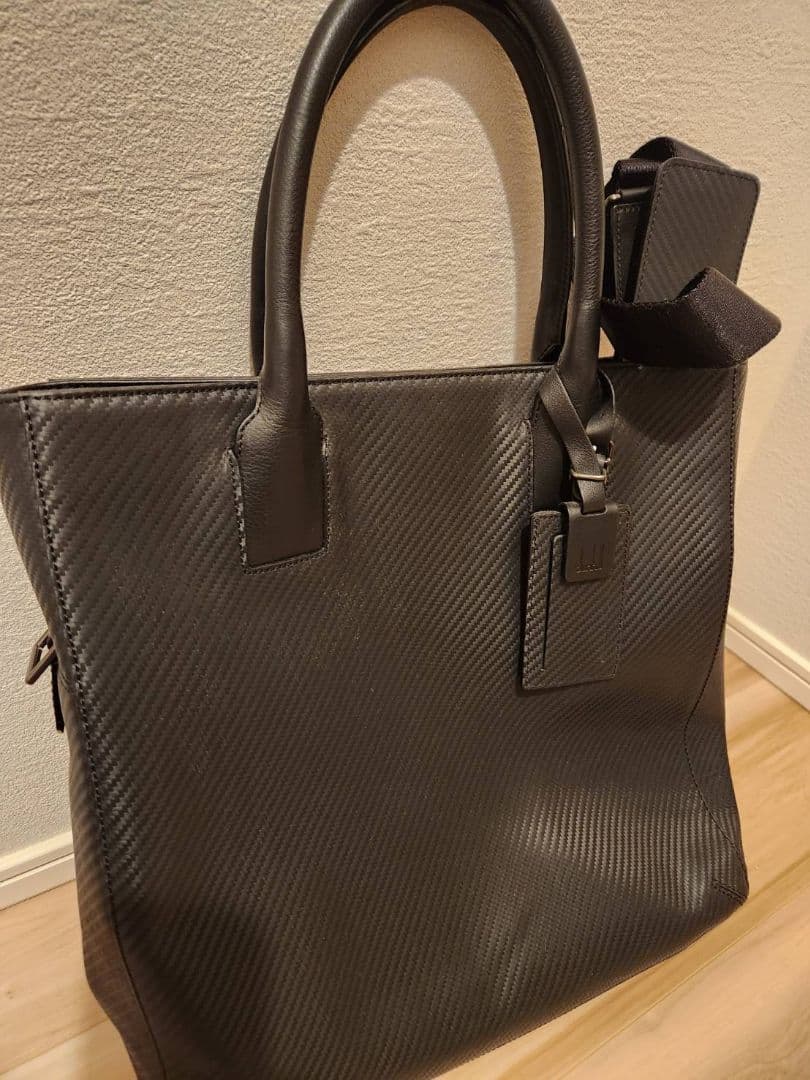 Dunhill 希少！新品 トートバッグ 牛革 【ブラック】