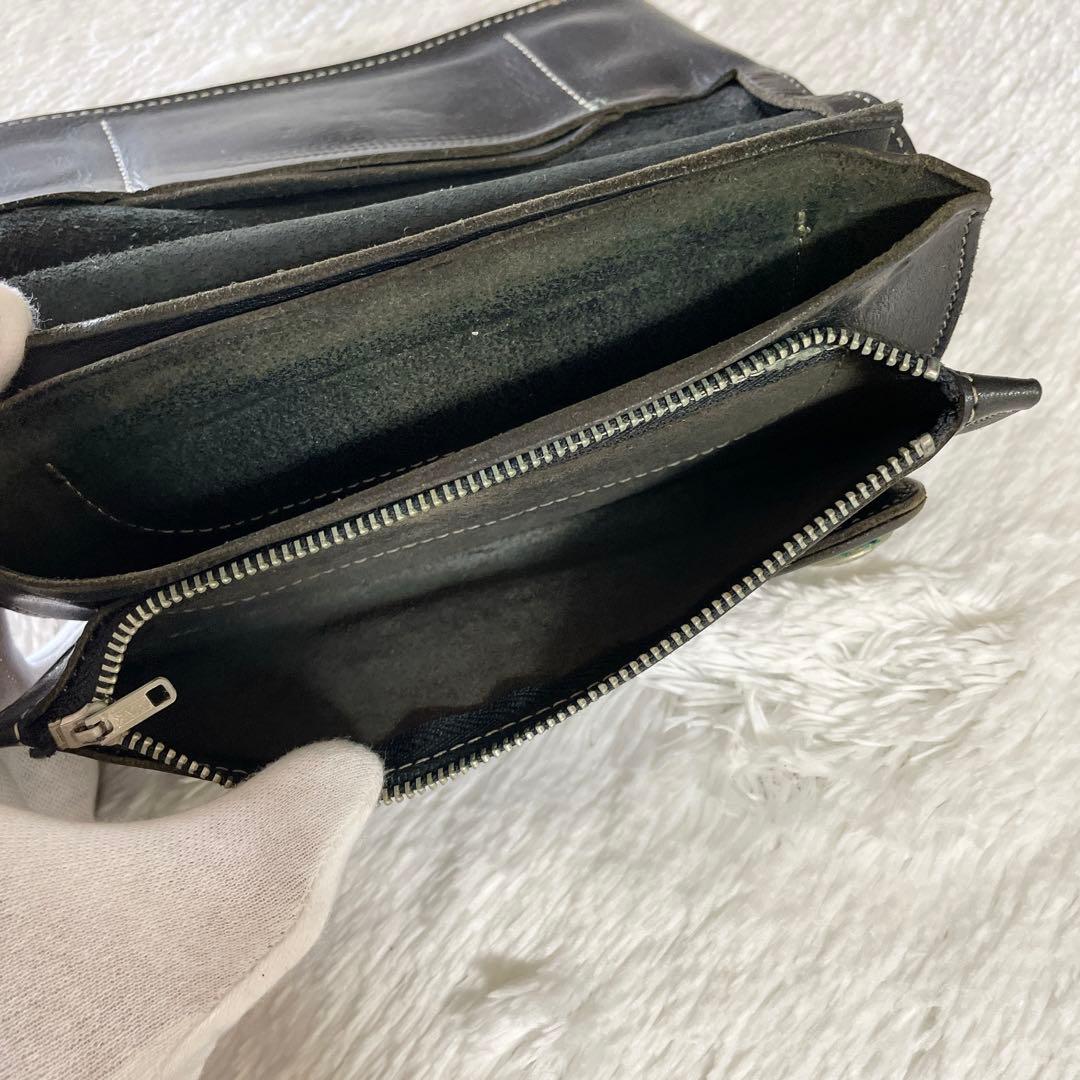 REDMOON レッドムーン 長財布 本革 レザー コンチョ インディアン 黒