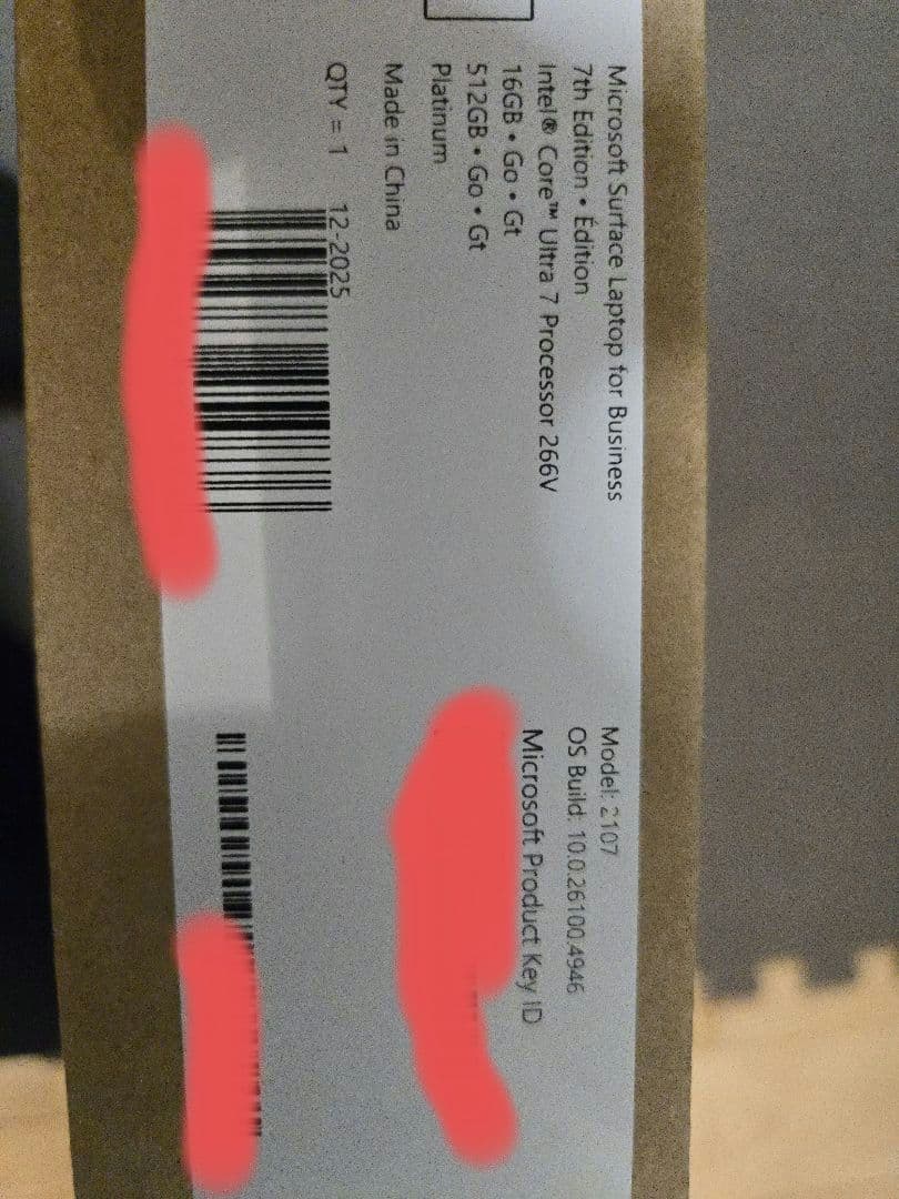 Surface Laptop 7｜13.8インチCore-Ultra7　V266