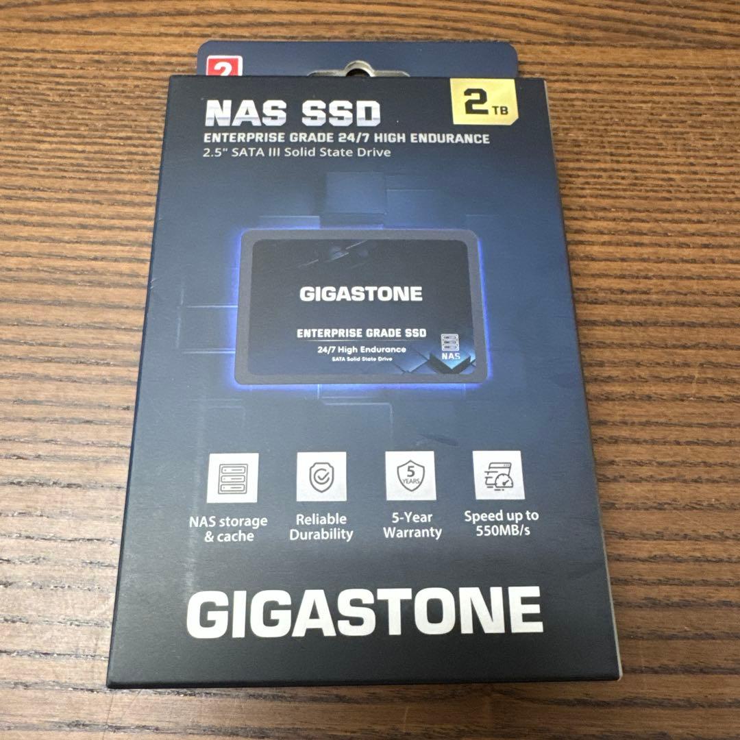 GIGASTONE SSD 2TB NAS SSD (2パック) TLC 3D