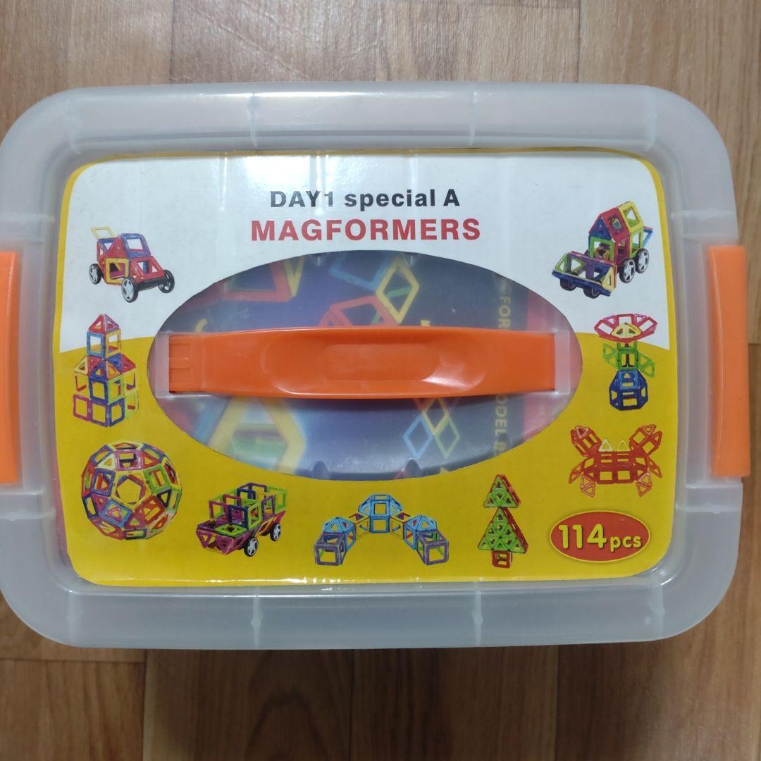 マグフォーマー 114P+車輪、観覧車パーツ付き MAGFORMERS お値下げ