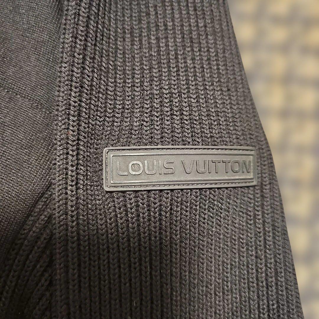 ルイヴィトン　ブラックキルティングジップアップジャケット M