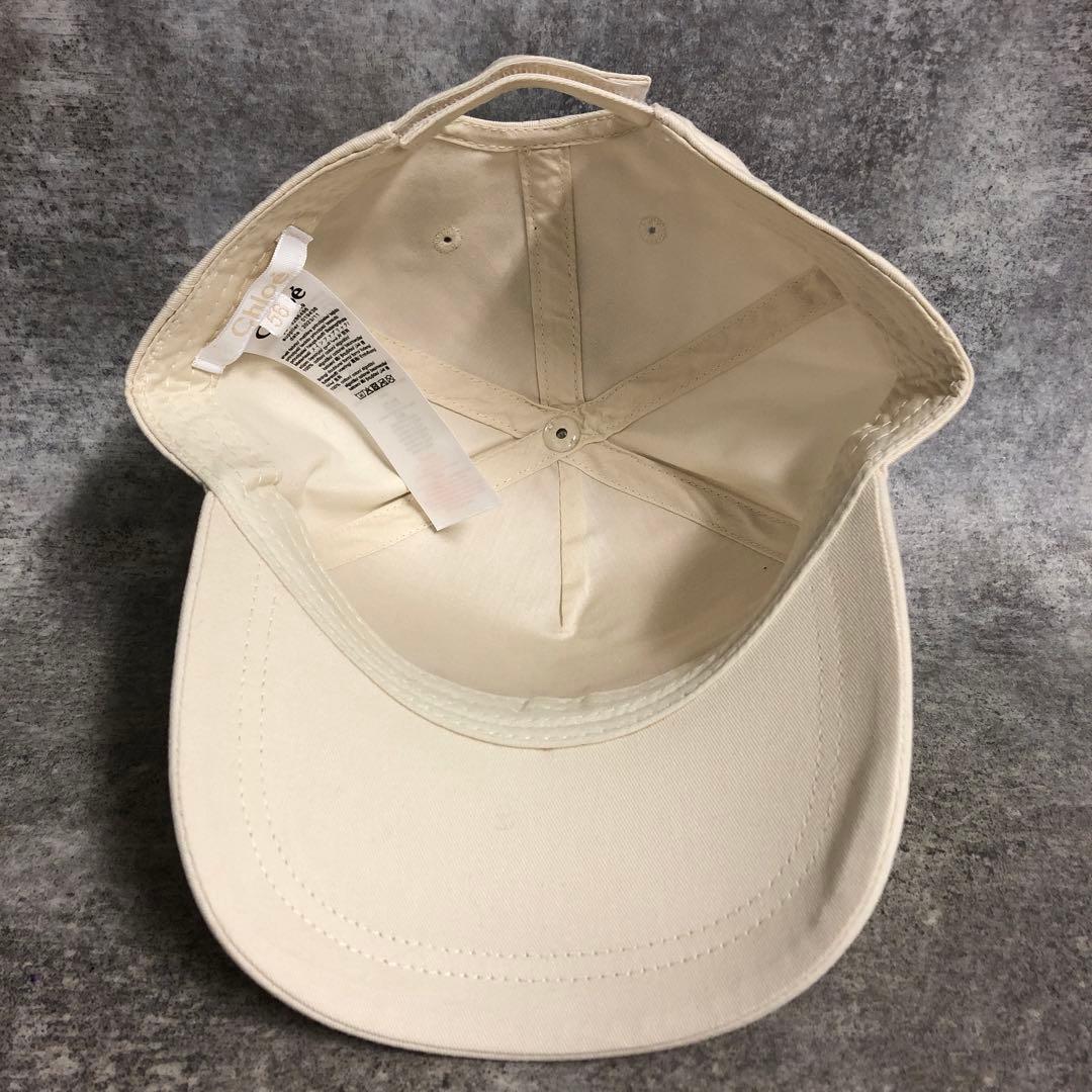 ■ Chloe クロエ ベースボールキャップ 帽子 ロゴ刺繍 56