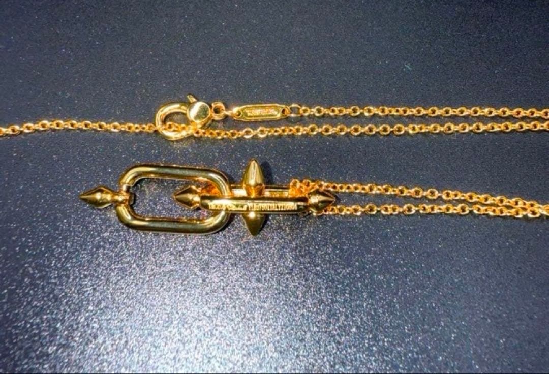 タイタンスパイク　ネックレス　登坂広臣着用モデル　イエローゴールド