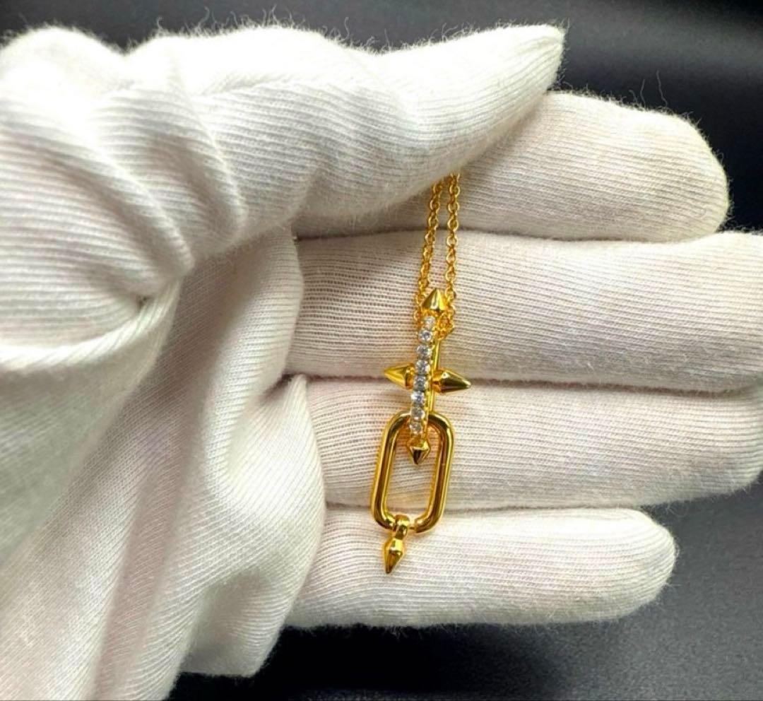 タイタンスパイク　ネックレス　登坂広臣着用モデル　イエローゴールド