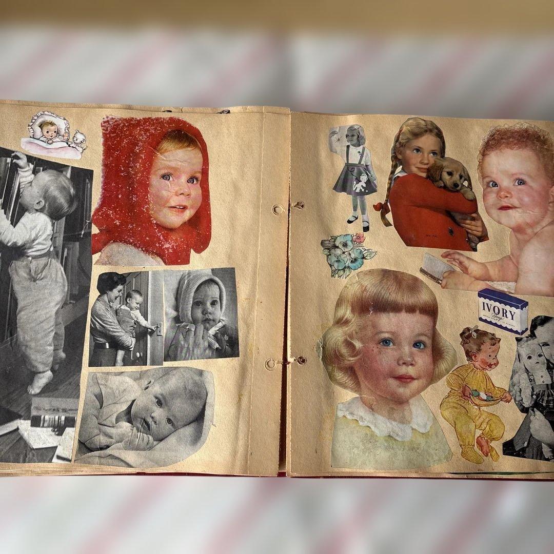 アメリカ　スクラップブック　ジャンクジャーナルレトロな紙もの　1960〜70年代