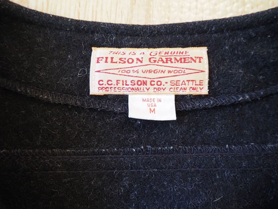 FILSON GARMENT　フィルソン　ウールマッキーノベスト　M