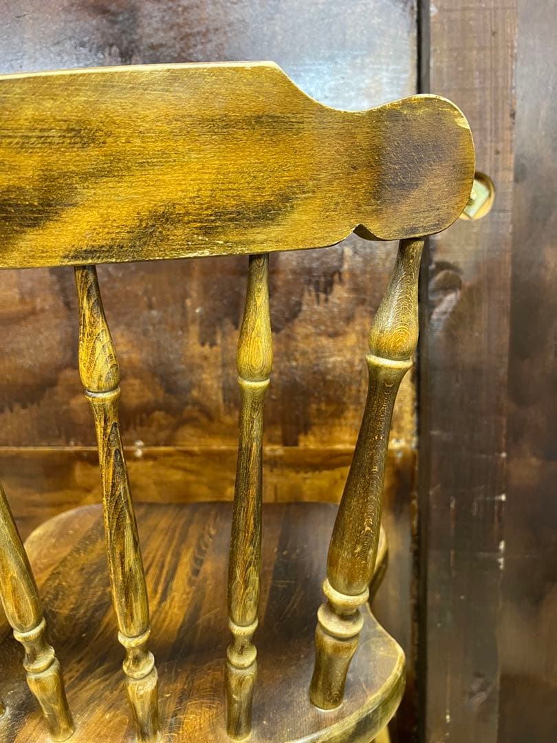 飛騨産業 キツツキ ウィンザーチェア 木製スピンドルバックチェア