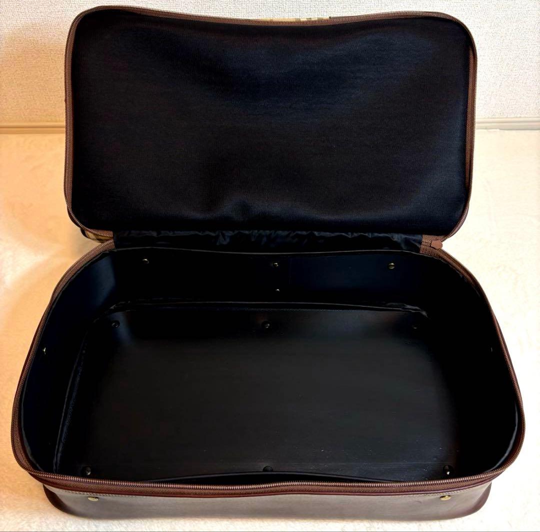 極美品 BURBERRY ボストンバッグ　ノバチェック　2段型PVC レザー鍵付