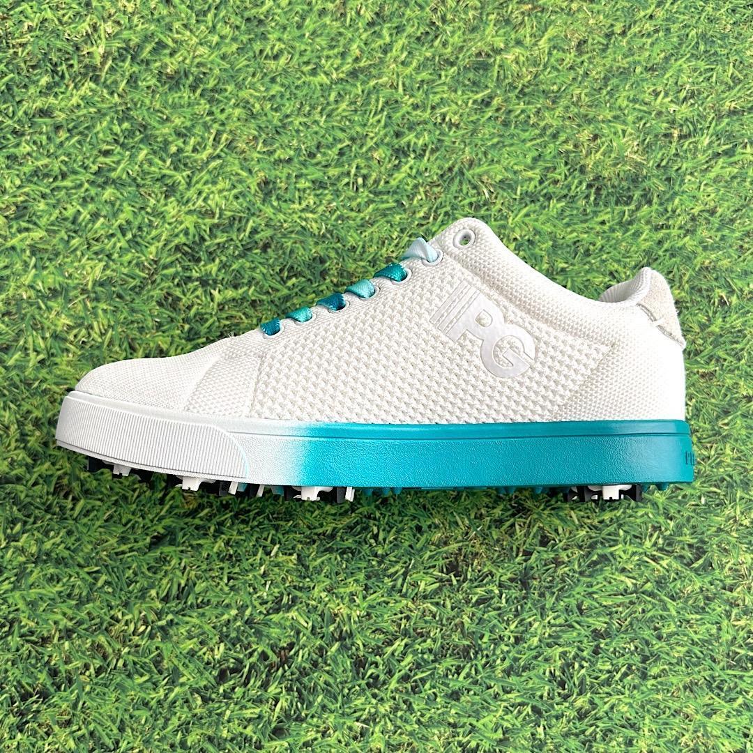 パーリーゲイツ 定価35200円 ゴルフシューズ 25.0cm グラデーション白