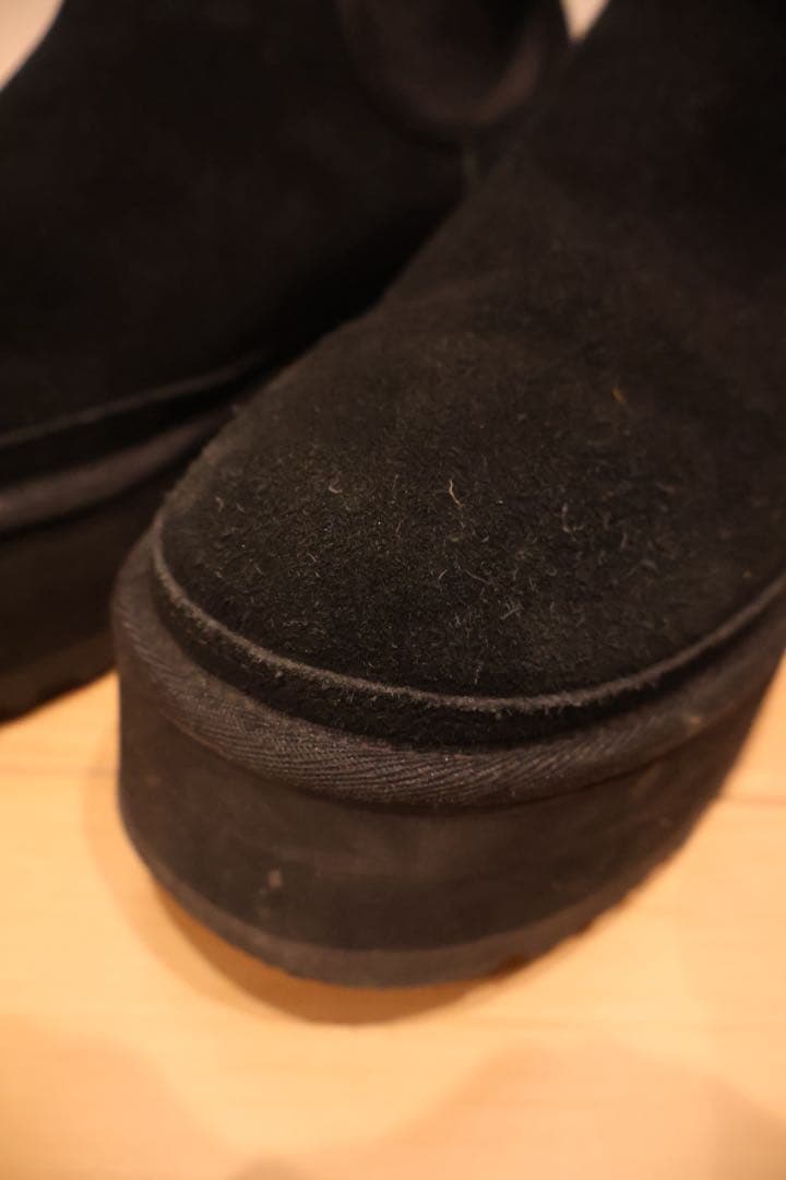 himeUGG アグ　厚底　ブーツ　限定　レア　サイドゴア　黒　ブラック