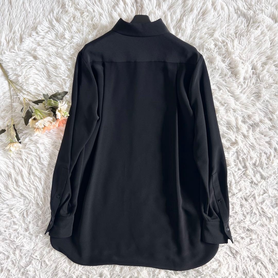 BLAMINK ブラミンクシルク レギュラー シャツ ブラック