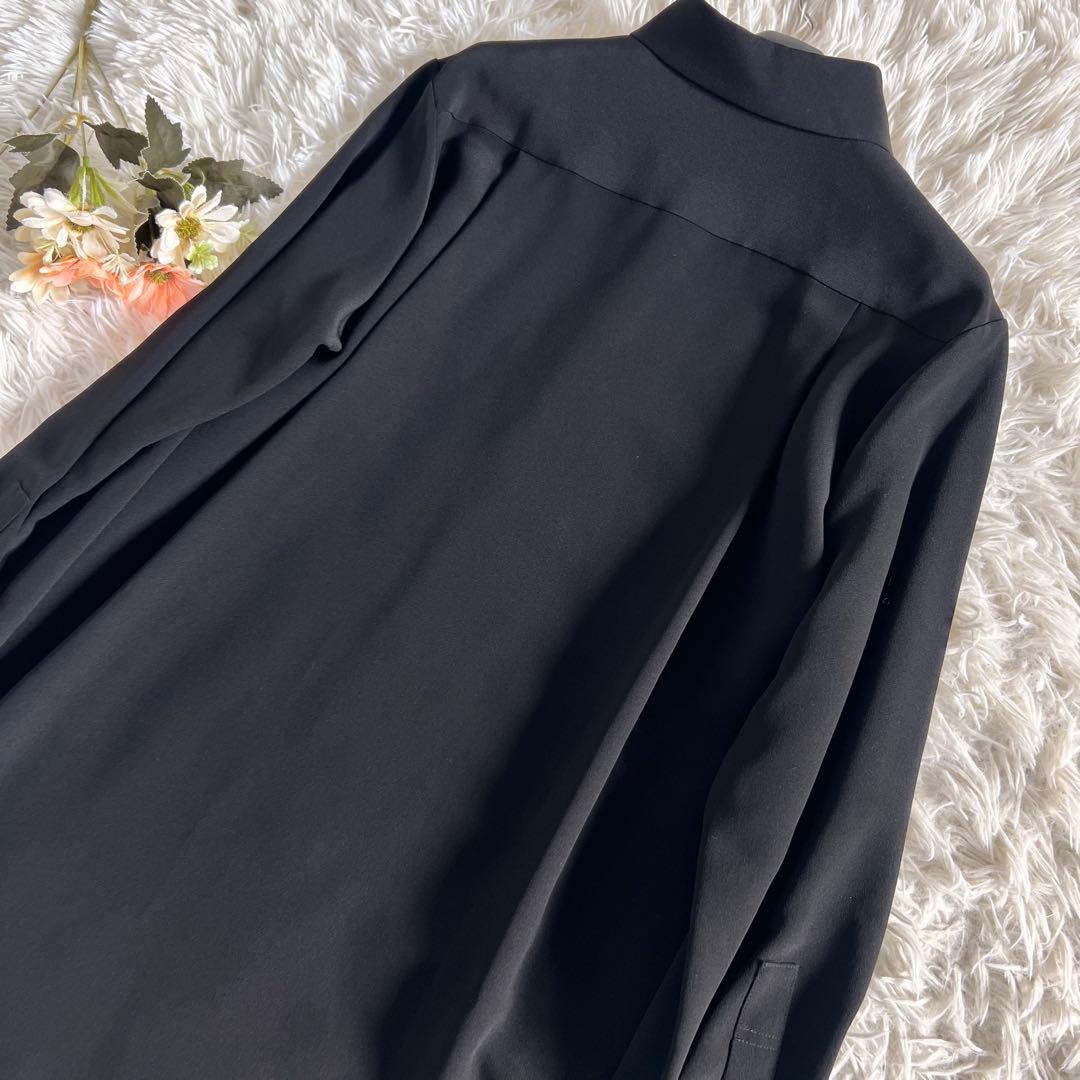 BLAMINK ブラミンクシルク レギュラー シャツ ブラック