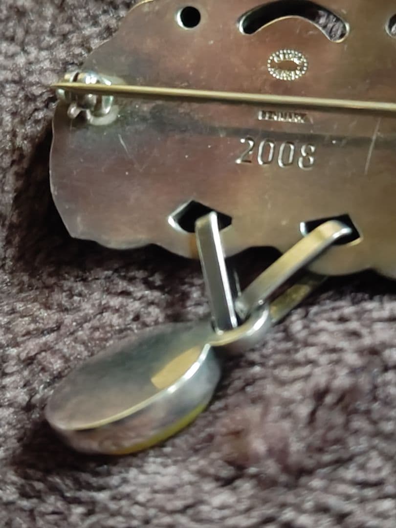 葉デザイン ブローチ 2008年製