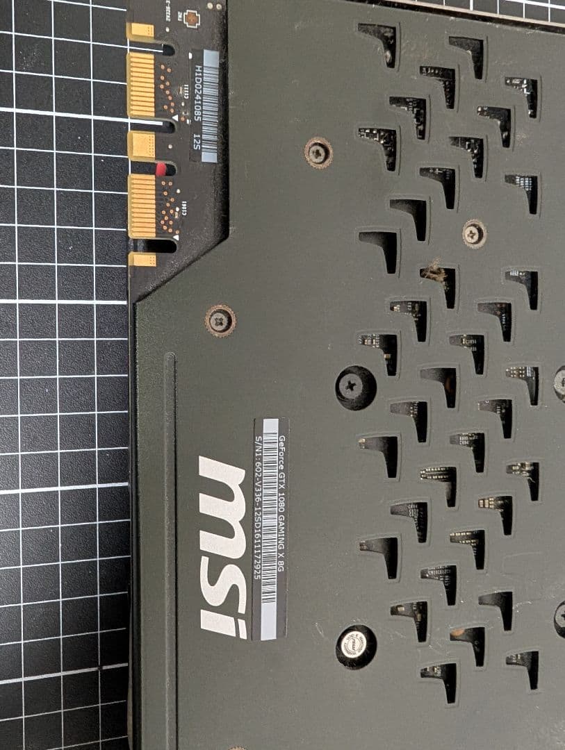 グラフィックボード・グラボ・ビデオカード MSI GTX1080 Gaming 8G