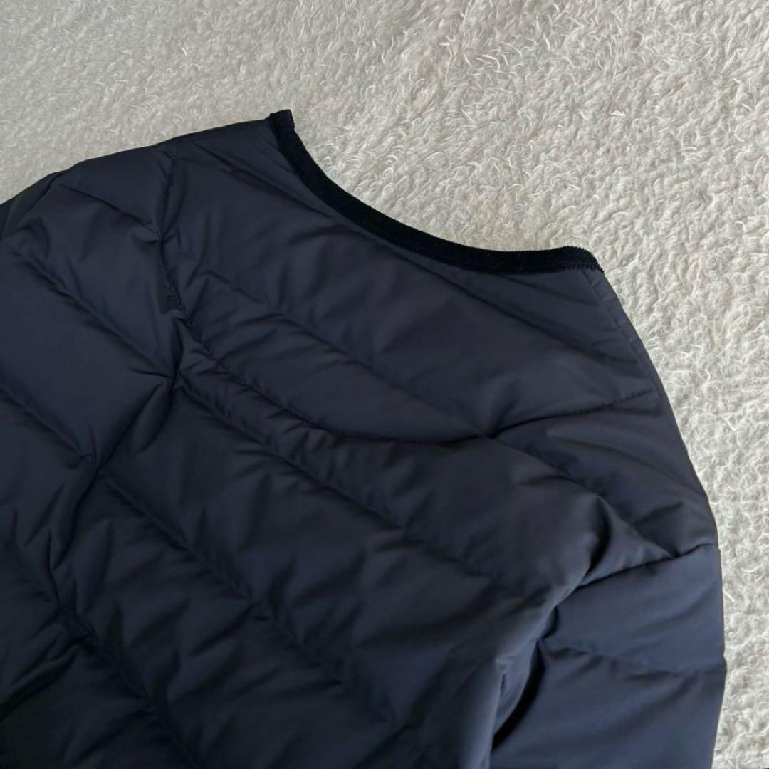 美品 バンソンエミレイユ ステッチレスダウンノーカラーコート ダウンジャケット