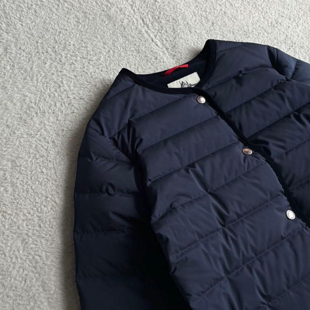 美品 バンソンエミレイユ ステッチレスダウンノーカラーコート ダウンジャケット