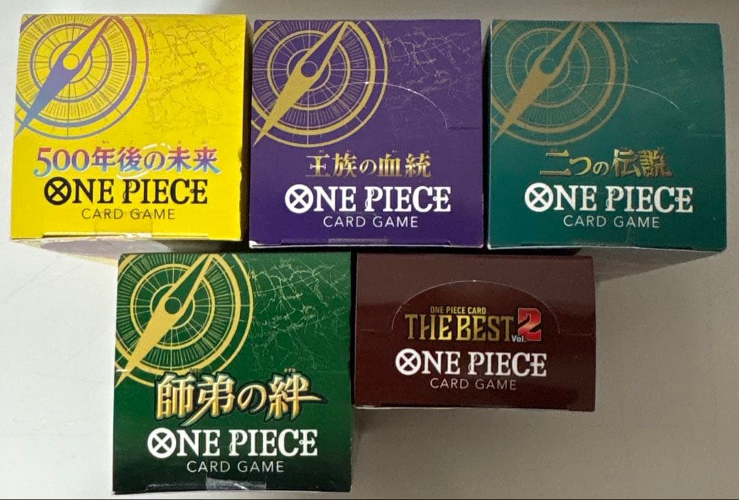 ワンピースカード　5BOXまとめ売り　未開封　テープ付き
