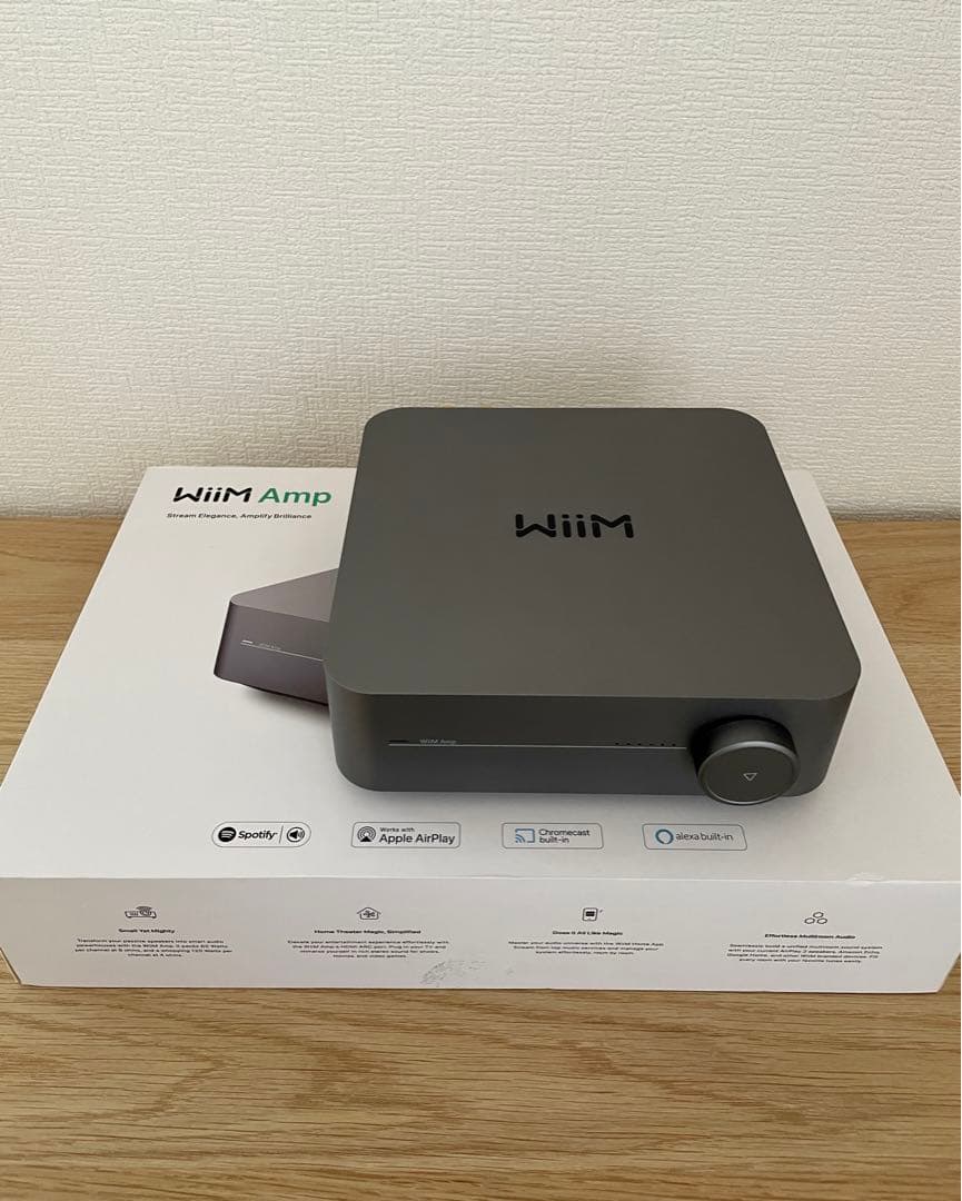 WiiM Amp : スペースグレー アンプ