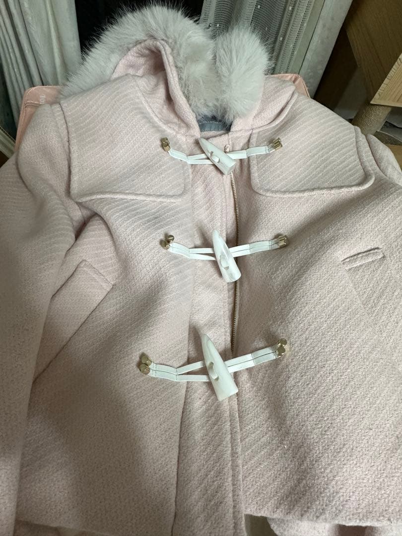 JILL by JILL STUART フェイクファー付ショートダッフルコート