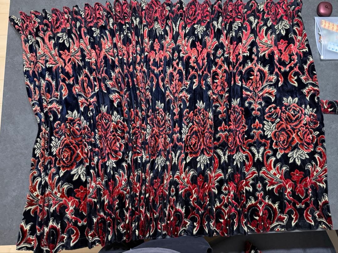 金華山　華恋　仮眠カーテン　ラウンドカーテン　プリーツあり