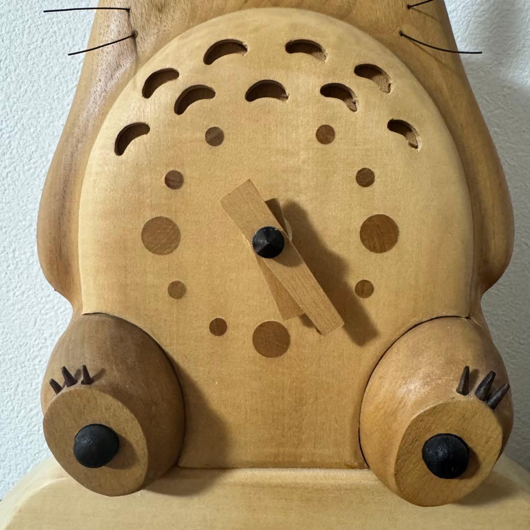 美品/希少✨となりのトトロ　置き時計　気に座るトトロ　スタジオジブリ