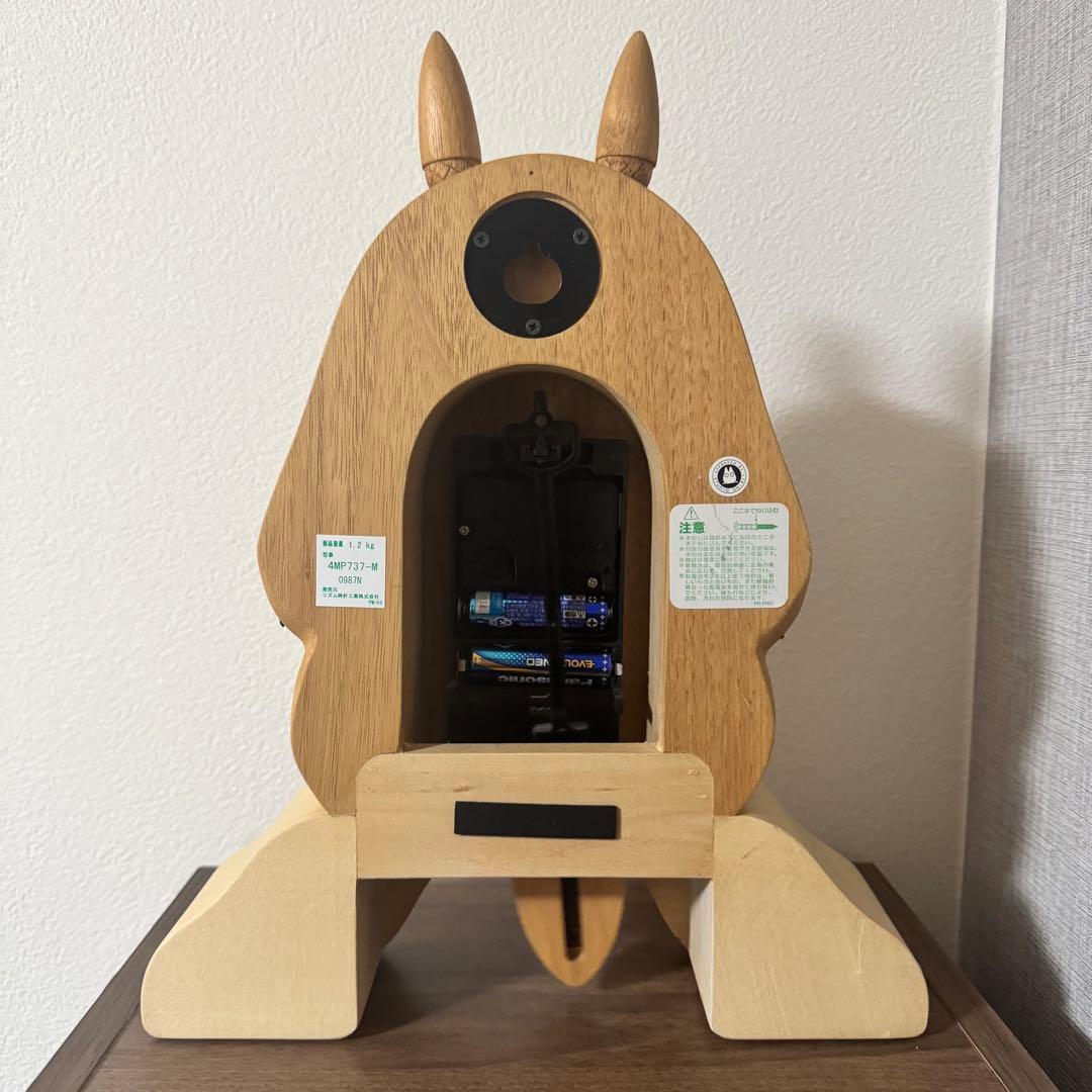 美品/希少✨となりのトトロ　置き時計　気に座るトトロ　スタジオジブリ