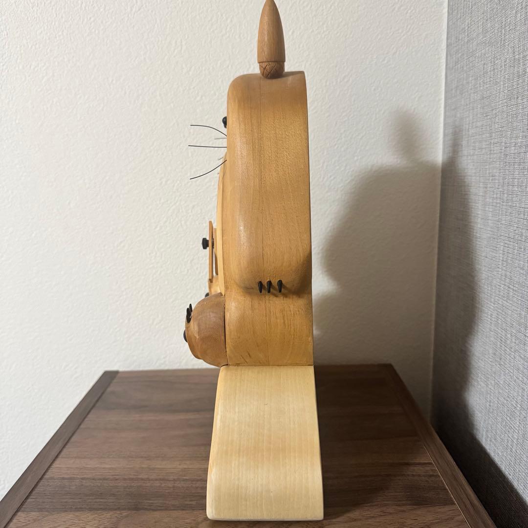 美品/希少✨となりのトトロ　置き時計　気に座るトトロ　スタジオジブリ