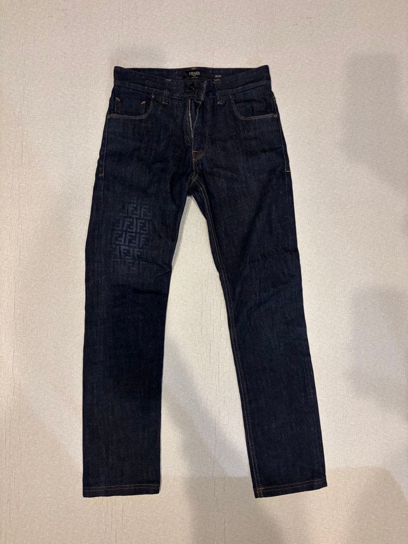 FENDI ズッカ柄 FF柄　デニムパンツ レディース 28インチ フェンディ