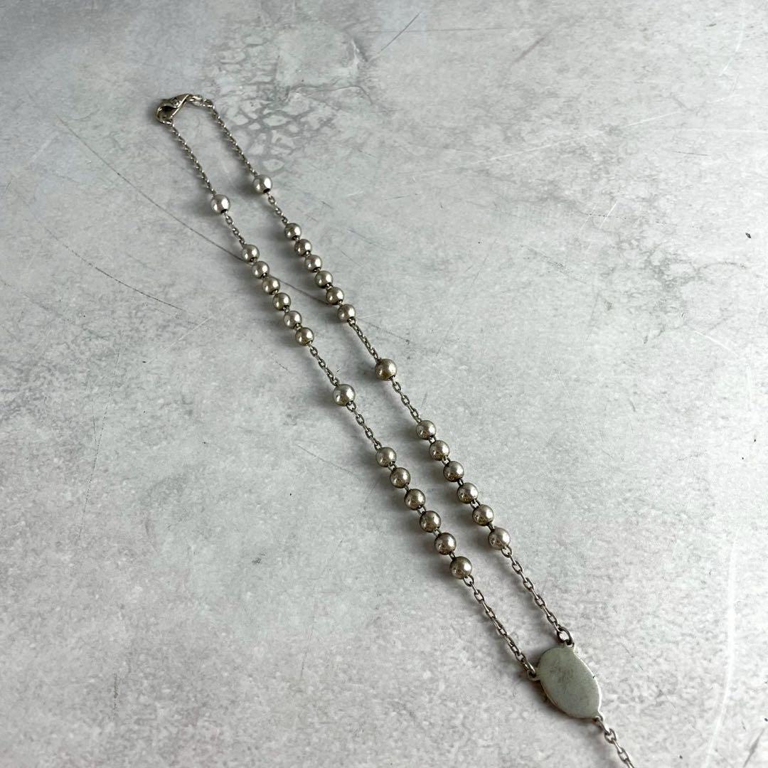 DOLCE&GABBANA ネックレス ロザリオ マリア クロス シルバー