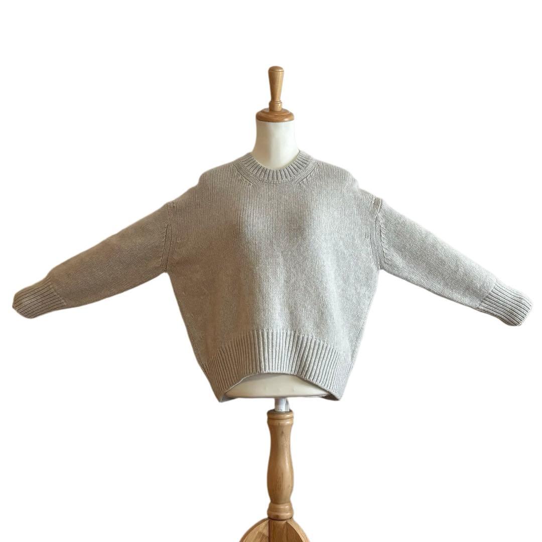 【GALERIE VIE】 ファインウール クルーネックプルオーバー