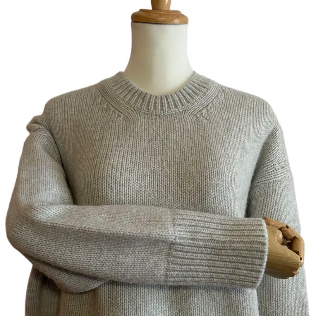 【GALERIE VIE】 ファインウール クルーネックプルオーバー