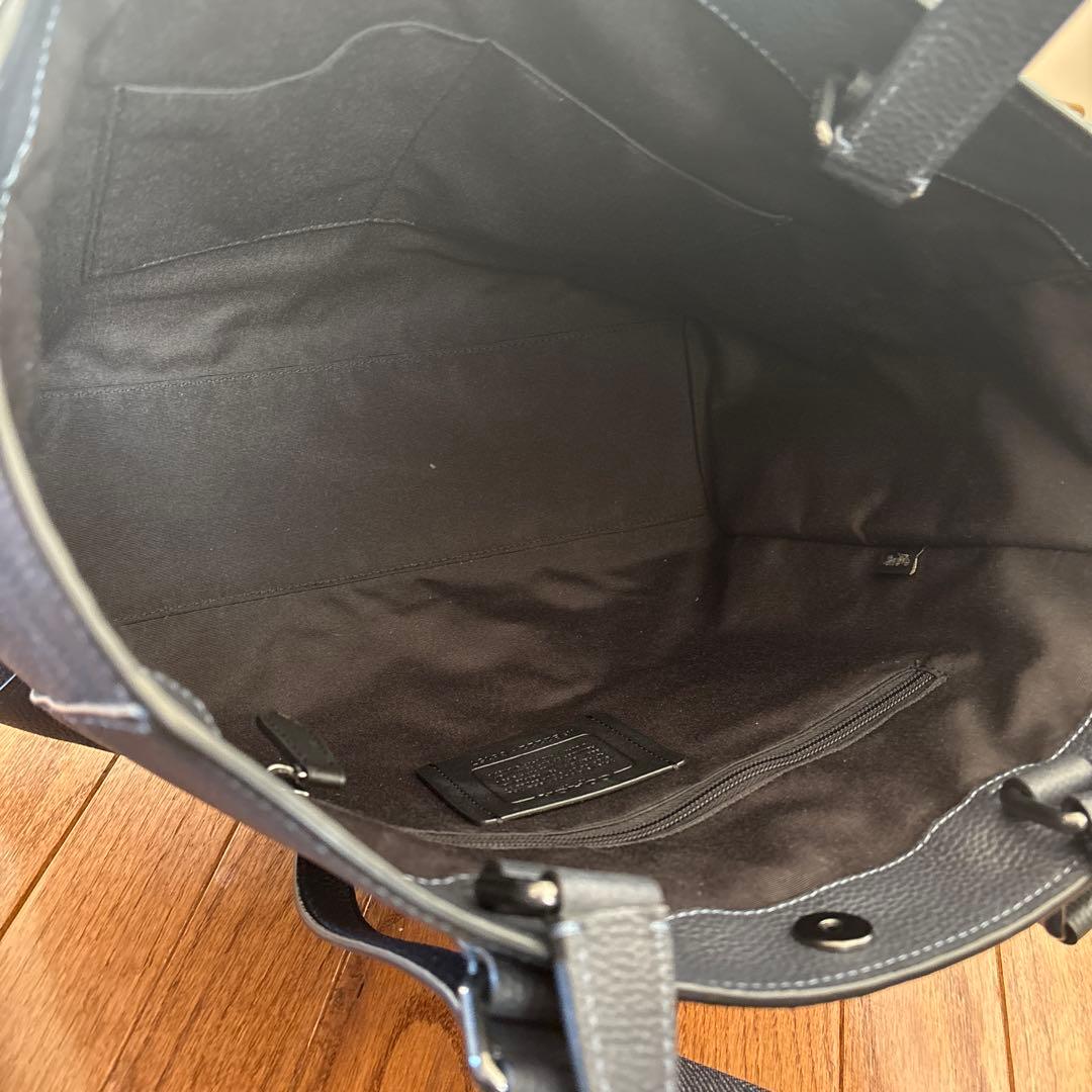 新品同様　COACH ダブルハンドル革製トートバッグ　メンズ&レディース