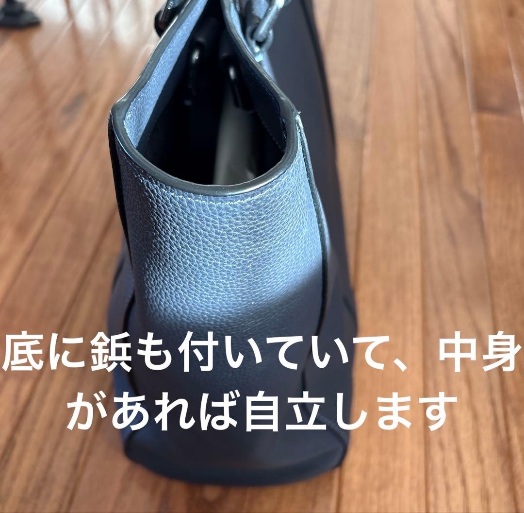 新品同様　COACH ダブルハンドル革製トートバッグ　メンズ&レディース