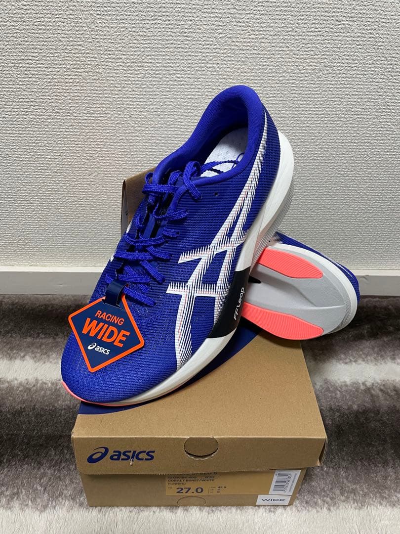 【新品、未使用】 ASICS　マジックスピード5　ワイドモデル　27.0cm
