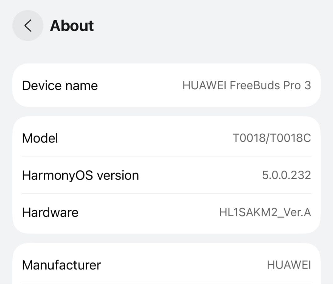 HUAWEI FreeBuds Pro 3 本体 動作確認済