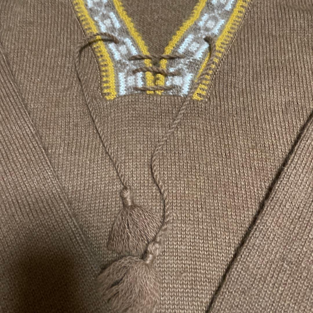 nowos ニットフリンジ付き アルパカニットセーター最終価格